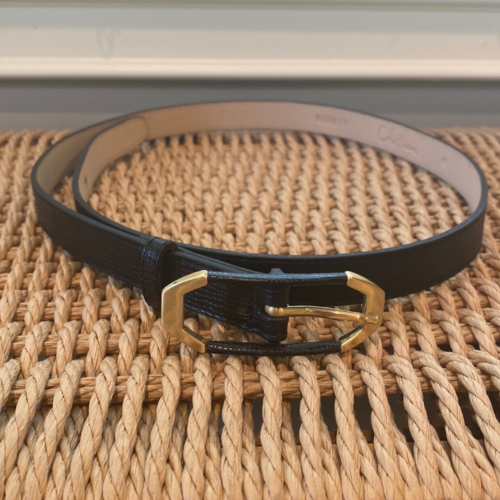 Cole Haan never worn black leather belt